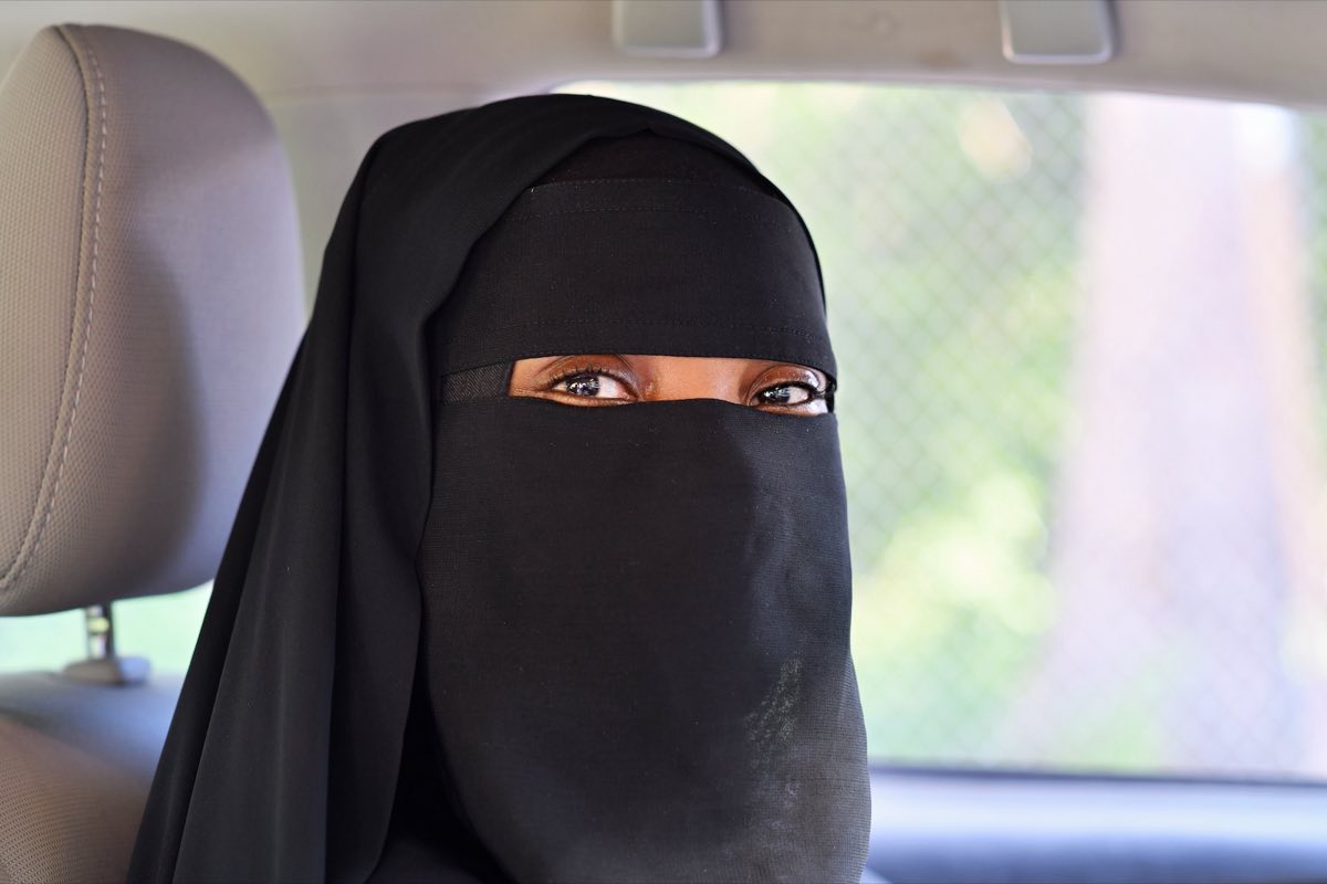 Close-up candid portrait of Khadija